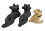Group of 8: Dorothy (b. 1940) and Paul (b. 1940) Gutierrez - Santa Clara Contemporary Mudhead Kachina Pottery Figurine Set