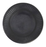 Maria Martinez (1887-1980) and Santana Martinez (1909-2002) - San Ildefonso Black on Black Plate with Feather Design c. 1950s, 1.75" x 11.25"