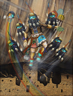 Duane Dishta (1946-2011) - Longhair Kachina Descending from the Mesa Verde