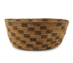 Pima Basket with Checkered Design c. 1920s, 4.5" x 11.25"