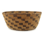 Pima Basket with Checkered Design c. 1920s, 4.5" x 11.25"