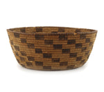 Pima Basket with Checkered Design c. 1920s, 4.5" x 11.25"