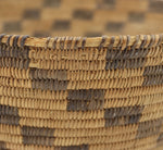 Pima Basket with Checkered Design c. 1920s, 4.5" x 11.25"