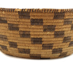 Pima Basket with Checkered Design c. 1920s, 4.5" x 11.25"