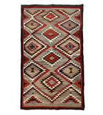 Navajo Red Mesa Rug c. 1920s, 67" x 40"
