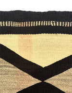 Navajo Crystal Rug - Made with Red Warps c. 1900, 62" x 44"