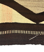 Navajo Crystal Rug - Made with Red Warps c. 1900, 62" x 44"