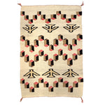 Navajo Rug with Optical and Thunderbird Design c. 1910-20s, 57" x 37.5"