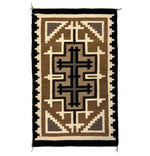 Navajo Two Grey Hills Rug c. 1970-80s, 30.5" x 18.5"