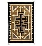 Navajo Two Grey Hills Rug c. 1970-80s, 30.5" x 18.5"