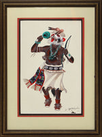 Cliff Bahnimptewa (1938-1984) - Untitled Kachina with Rattle