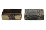 Pair of Navajo Silver Boxes with Stamped Design c. 1930-40s