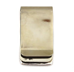 Anderson Koinva (b. 1956) - Hopi - Sterling Silver Overlay Money Clip with Wave Design, 2" x 1"