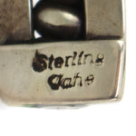 Franklin and Verna Tahe - Navajo - Sterling Silver Bracelet with Twist Design c. 1970s, size 6.75
