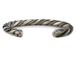 Navajo - Silver Bracelet with Rope Design c. 1940-50s, size 6