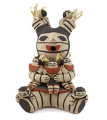 Henrietta Toya Gachupin - Jemez Polychrome Storyteller Pottery Figure c. 1970-80s, 8.5" x 6.5" x 6"