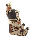 Henrietta Toya Gachupin - Jemez Polychrome Storyteller Pottery Figure c. 1970-80s, 8.5" x 6.5" x 6"