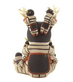 Henrietta Toya Gachupin - Jemez Polychrome Storyteller Pottery Figure c. 1970-80s, 8.5" x 6.5" x 6"