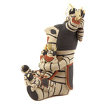 Henrietta Toya Gachupin - Jemez Polychrome Storyteller Pottery Figure c. 1970-80s, 8.5" x 6.5" x 6"