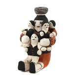 Dorris Patricio (1944-2019) - Acoma Polychrome Storyteller Pottery Figure c. 1960s, 5" x 3.25" x 4"