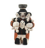 Dorris Patricio (1944-2019) - Acoma Polychrome Storyteller Pottery Figure c. 1960s, 5" x 3.25" x 4"
