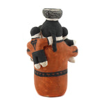 Dorris Patricio (1944-2019) - Acoma Polychrome Storyteller Pottery Figure c. 1960s, 5" x 3.25" x 4"