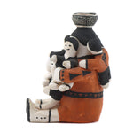 Dorris Patricio (1944-2019) - Acoma Polychrome Storyteller Pottery Figure c. 1960s, 5" x 3.25" x 4"
