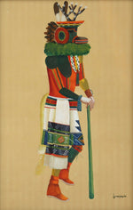 Gregory Lomayesva (b. 1971) - Untitled Kachina Portrait
