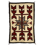 Navajo Double Saddle Blanket c. 1930s, 54.5" x 34"