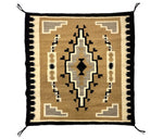 Navajo Klagetoh Rug with Hand-Spun Wool c. 1940s, 51" x 49"