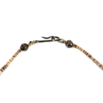 Zuni - Multi-Stone and Heishi Bird Fetish Necklace and French Hook Earrings Set c. 1960-70s