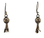 Navajo - Lapis Lazuli and Silver Squash Blossom Necklace and French Hook Earrings Set c. 1960s