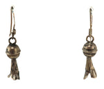 Navajo - Lapis Lazuli and Silver Squash Blossom Necklace and French Hook Earrings Set c. 1960s