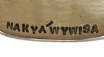 Ferron Joseyesva - Hopi - Sterling Silver Overlay Bracelet with Sunface Kachina Design c. 2000s, size 6.875
