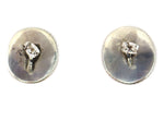 Attributed to Gordon Leak - Zuni - Multi-Stone Inlay and Silver Knifewing God Post Earrings c. 1950s, 0.75" x 0.875"