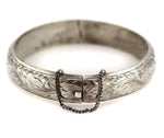 Mexican - Silver Bracelet with Clasp c. 1940s, size 7.5
