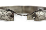 Mexican - Silver Bracelet with Clasp c. 1940s, size 7.5