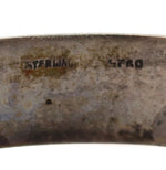 Mexican - Silver Bracelet with Clasp c. 1940s, size 7.5