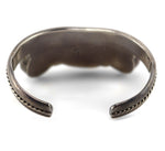 Sophia Becenti - Navajo - Turquoise and Silver Row Bracelet c. 1980s, size 6.5