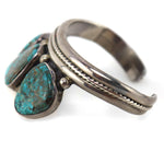 Sophia Becenti - Navajo - Turquoise and Silver Row Bracelet c. 1980s, size 6.5