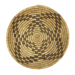 Hopi Coil Plaque with Squash Blossom Design c. 1900, 18" diameter