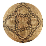 Large Seri Basket with Geometric Design c. 1950s, 4.75" x 20"