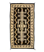 Navajo Dalutso Pictorial Rug c. 1920-30s, 92" x 47"