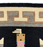 Navajo Dalutso Pictorial Rug c. 1920-30s, 92" x 47"
