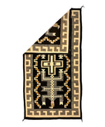 Navajo Dalutso Pictorial Rug c. 1920-30s, 92" x 47"