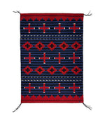 Navajo Revival Rug with Spiderwoman Crosses c. 1980s, 34.5" x 23.5"