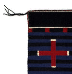 Navajo Revival Rug with Spiderwoman Crosses c. 1980s, 34.5" x 23.5"