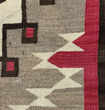Navajo Ganado Rug c. 1920s, 75.5" x 39"
