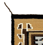 Navajo Two Grey Hills Rug c. 1950-60s, 38" x 26"