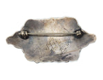 Navajo - Turquoise and Silver Pin c. 1930s,  1.125" x 2.25"